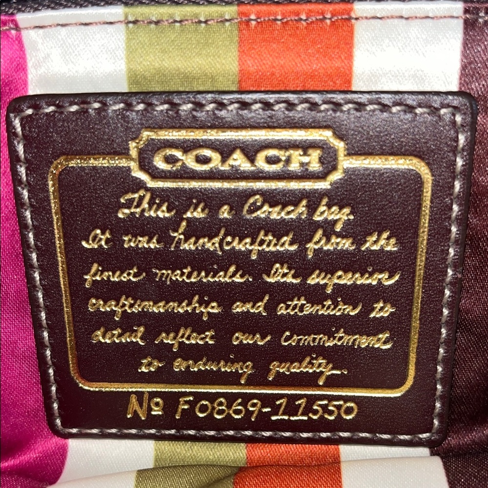Coach Metallic Shoulder Bag - Picture 11 of 14